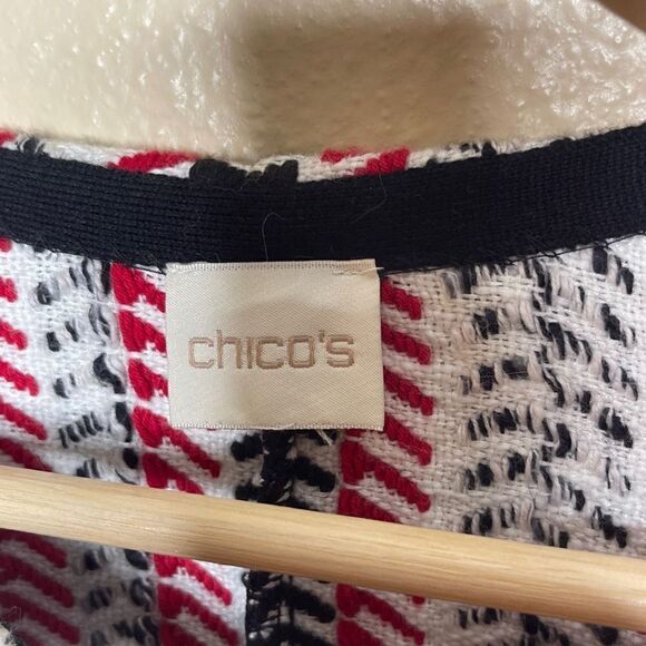 Chicos Sweater Womens Large Multicolor Side Zip Textured Sofia Jacket Ribbed - Picture 2 of 10